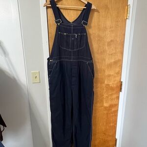 1980s vintage Sears Men's Dark Blue Overalls